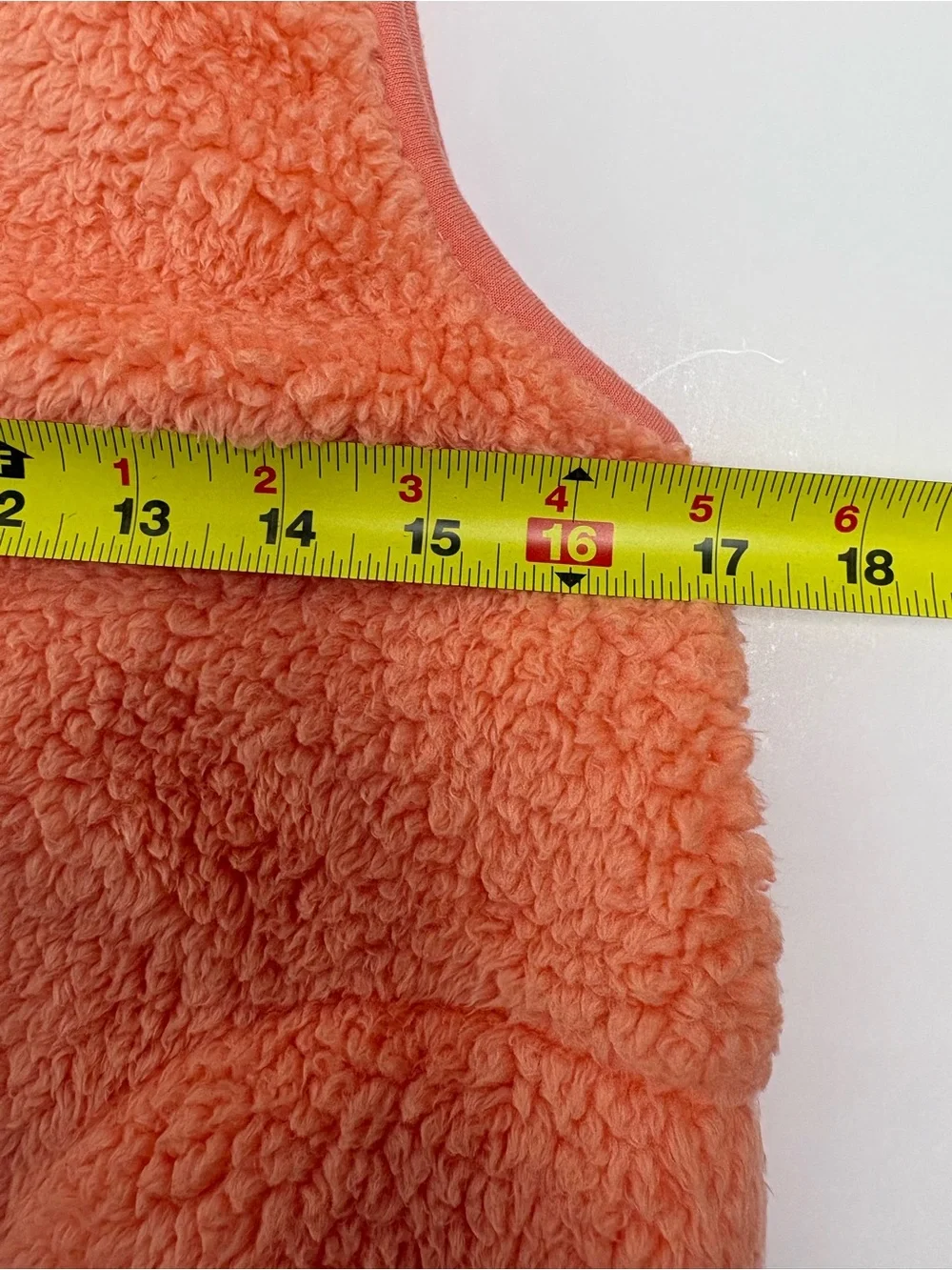 Kids Plush Sherpa Vest - Coral Size 140 8-9Y